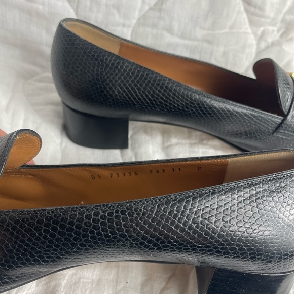 Salvatore Ferragamo 1980s Lizard Skin Heels - Picture 4 of 7